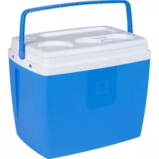 Caixa Térmica Cooler C/alça 35 Lata Cervejeira 28 Litros Bel Cor Azul