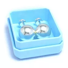 Aros Abridores Bolita 8mm Plata 925