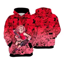 Moletom Sakura Haruno Shippuden Manga Casaco Anime Ref0205