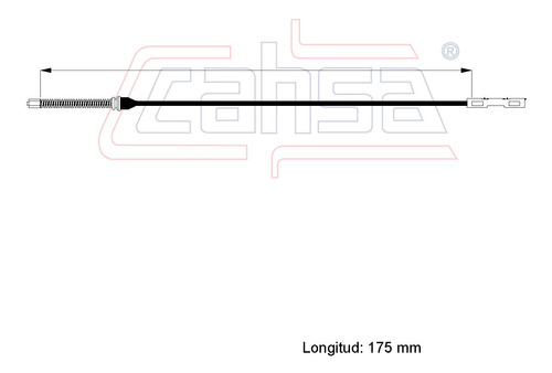 Chicote Extension Freno Trasero Ford Focus 2003 2l Cahsa Foto 2