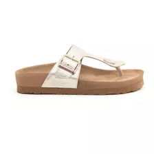 Sandalias Ojotas De Cuero Livianas Base De Goma Verano Mujer