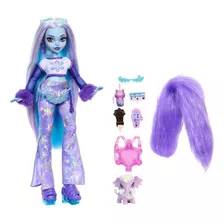 Boneca Monster High, Abbey Bominable Yeti Com Pet Mammoth