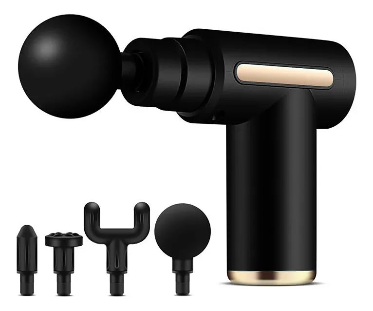 Pistola De Masaje Recargable Portátil Negro
