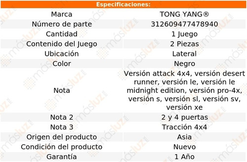 Kit Estribo Lat Nissan Frontier 16/20 Tong Yang Foto 2