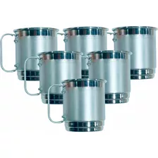 Caneca Alumíno 450ml Para Sublimação- Kit 50 Unidades