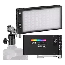 Pixel G1s Rgb Luz De Video, Incorporado 12w Bateria Recargab