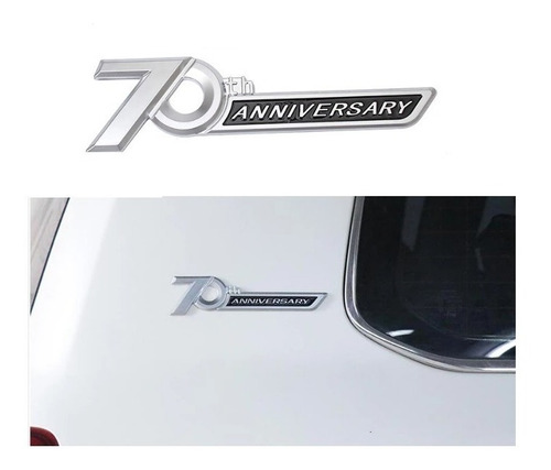 Emblema Logo 70 Aniversary Toyota Prado Sahara Land Cruiser Foto 2