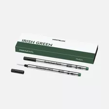 Refil Carga Caneta Montblanc Rollerball Verde M Cx C/2