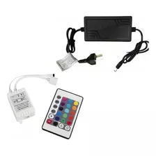 Kit Controladora Rgb 5050 3528 Control Remoto + Fuente 12v