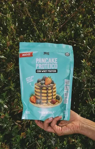 Imagen 5 de Pancake Proteico Sin Tacc Y Sin Azucar Vainilla X450g Molé Molé Mezcla Pancake Proteico Sabor Vainilla