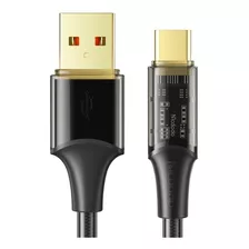 Cable Usb-a A Tipo C Transparente Mcdodo 6a 1.2m Ca-2090