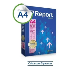 Papel Sulfite Colorido A4 Report - Caixa C/ 2.500 Fls