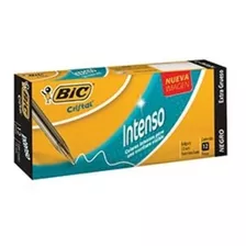 Bolígrafo Bic Cristal Intenso 1.6 Mm Negro C/12 - 93968 /v