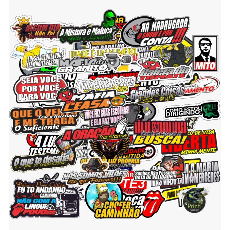 Kit 8 Cartelas Adesivos Carro Moto Bike Atacado 162 Stickers Ferkautoparts  Peças e Acessórios Nacionais e Importados