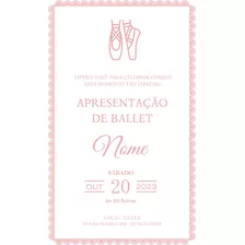 Arte Digital Post Postagem Apresentação Balé Ballet Bailarin