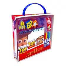 Kit Infantil Fun Box Disney Toy Story - Livro De Atividades Carimbos Adesivos E +