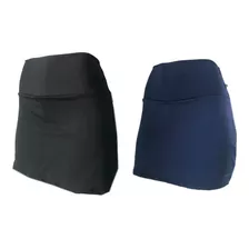 2 Shorts Saia Suplex Estampada Ou Lisa Academia Ginastica