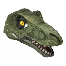Máscara De Dinosaurio Mandíbula Móvil Cabeza Disfraz Látex