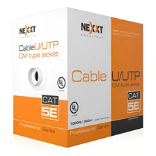 Cable Utp Cat5e Nexxt Professional 4p 25awg Cm 305m Azul