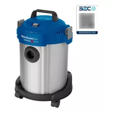 Aspiradora De Tacho Sindelen Apa-1150in 12l Plateada, Azul Y Negra 