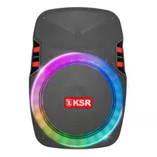 Bafle Profesional Recargable Kaiser Con Tecnología Ksr-link Color Negro