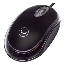 Mouse Unno Óptico Trans Usb 800dpi - Tecnobox Color Negro