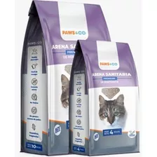 Arena Sanitaria Paws & Co 4 Kg Bentonita (pack X 4 Bolsas)