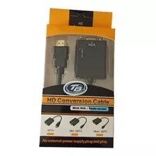 Convertidor Hdmi A Vga Con Sonido (incluye Cable De Audio)