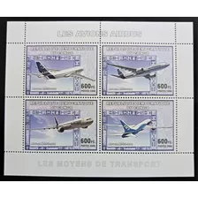 Congo Aviones, Bloque 4 Sellos 600fc Año 2006 Mint L18813