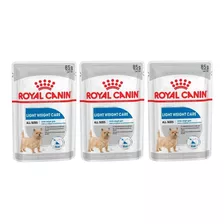 Kit 3 Unidades Ração Sachê Light Weight Care 85g Royal Canin