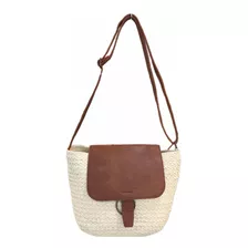 Bolso Mimbre Cartera Verano Playa 