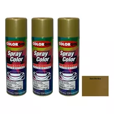 Colorgin Spray Automotivo Ouro Vila Rica Vw 300ml Com 3