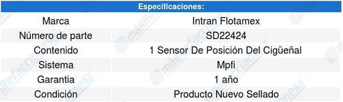 Sensor Cigueal Ckp Suzuki Sidekick 1.8l L4 96-98 Intran Foto 3