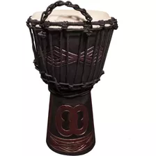 Tribe S Djembe De Cuerda Con Diseño De Uni Tallado A...