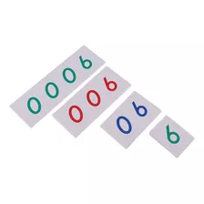 Montessori Material Matemático 1-9000 Tarjeta De Números