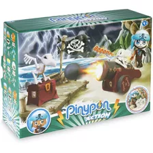 Kit Muñeco Pinypon Action Cañón Pirata Fantasma Febo