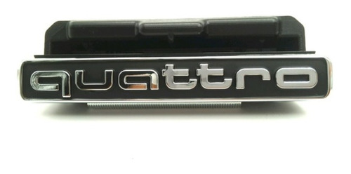 Emblema Quattro Para Audi Parrilla A3 Q3 Q5 Negro  Foto 2