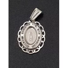 Medalla De La Virgen De Guadalupe En Plata .925 Diseño Lindo