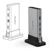 Lention Usb C Estación De Acoplamiento Con 100 W Power Pass