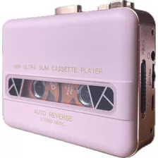 Walkman Fita Cassete Player Cor De Rosa Acabamento Em Cobre