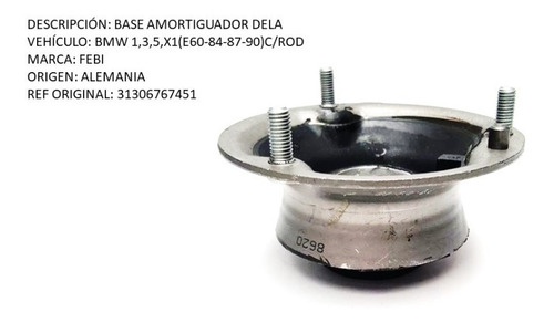 Foto de Base Amortiguador Delantera Bmw Serie 1-3-5 E60-e84-e87-e90 