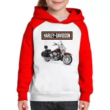 Moletom Infantil Moto Harley Davidson Heritage Classic Red