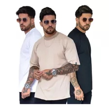 Promoção: Kit 3 Camisetas Masculinas Oversized - Escolha Sua