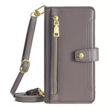 Funda De Cuero Para iPhone Carcasa De Bolsa Con 2 Correa