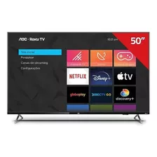 Smart Tv Aoc Roku Led 50 Polegadas 4k Uhd Wi-fi 50u6125/78g