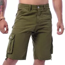 Kit Com 3 Bermudas Cargo Masculinas Em Promoção !!