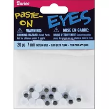 Ojos Para Manualidades Movibles Redondo X 20und De 7mm