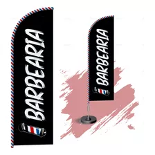 Wind Flag Dupla Face 3mt Completo Personalizado Barbearia