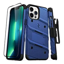 Funda Zizo Para iPhone 13 Pro Max-azul/negro