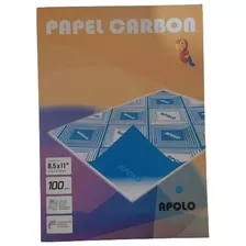 Papel Carbon Tamaño Carta Azul De 100und